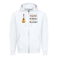 White Guitars How it Started How It's Going Guitar Players Funny Zipper Hoodie - minhPixels