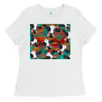 White holstein cows with gemstone Ladies Tee - BarkalooDesign
