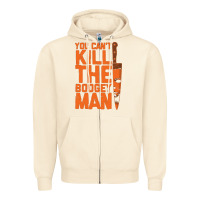 Sandshell oogeyman halloween horror distressed quote orange Zipper Hoodie - minhPixels