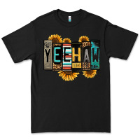 Black yeehaw license plate letters Premium Tee - Jasminsmagicworld