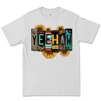 Dove Grey yeehaw license plate letters Premium Tee - Jasminsmagicworld