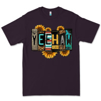 Plum yeehaw license plate letters Premium Tee - Jasminsmagicworld
