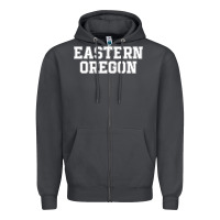 Smoke Eastern Oregon Athletic University College Alumni Zipper Hoodie - minhPixels