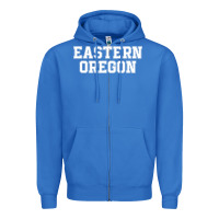 True Royal Eastern Oregon Athletic University College Alumni Zipper Hoodie - minhPixels