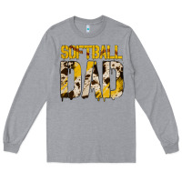 Heather Grey no background softball dad Long Sleeve Tee - Jasminsmagicworld