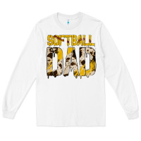 White no background softball dad Long Sleeve Tee - Jasminsmagicworld