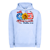 Pigment Grape Ice with god all things are possible usa Urban Hoodie - AdoDesignShop