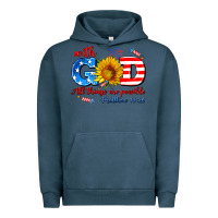 Pigment Midnight Navy with god all things are possible usa Urban Hoodie - AdoDesignShop