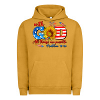 Pigment Peanut Butter with god all things are possible usa Urban Hoodie - AdoDesignShop