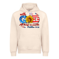 Sandshell with god all things are possible usa Urban Hoodie - AdoDesignShop