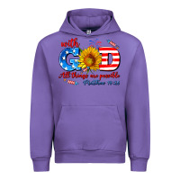 Tulip with god all things are possible usa Urban Hoodie - AdoDesignShop