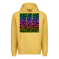 Antique Gold leopard glitter seamless pattern Premium Hoodie - BundleAndBundleShop