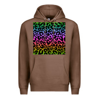 Chestnut leopard glitter seamless pattern Premium Hoodie - BundleAndBundleShop