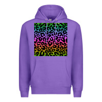 Purple leopard glitter seamless pattern Premium Hoodie - BundleAndBundleShop