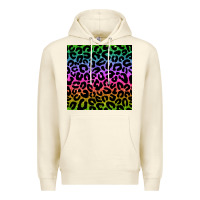 Sandshell leopard glitter seamless pattern Premium Hoodie - BundleAndBundleShop