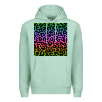 Seafoam leopard glitter seamless pattern Premium Hoodie - BundleAndBundleShop