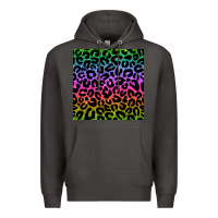 Smoke leopard glitter seamless pattern Premium Hoodie - BundleAndBundleShop