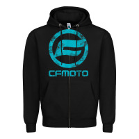 Black CF Moto Vintage UTV ATV SXS original off road Gift Zipper Hoodie - minhPixels