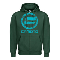 Sports Green CF Moto Vintage UTV ATV SXS original off road Gift Zipper Hoodie - minhPixels