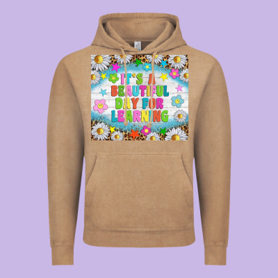 It's A Beautiful Day For Learning Tumblr Vintage Hoodie Designed By Tumblerdesignbyshophia