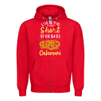 Red Calamari Squid Seafood Zipper Hoodie - minhPixels