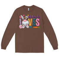 Chestnut Oh how he loves us Easter Day Long Sleeve Tee - HowdyJamesFarm