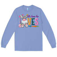 Colony Blue Oh how he loves us Easter Day Long Sleeve Tee - HowdyJamesFarm