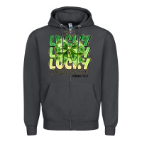 Smoke Not Lucky Simply Blessed Zipper Hoodie - CowhideDigitalArt