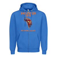 True Royal Halloween 1978 Holiday Spooky Myers Pumpkin Haddonfield Zipper Hoodie - minhPixels