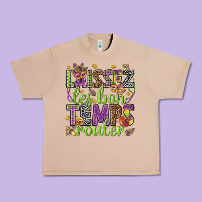 Loissez Les Bon Temps Rouler Urban Heavy Tee Designed By Howdyjamesfarm