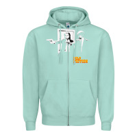 Seafoam Pulp Vintage Zipper Hoodie - minhPixels