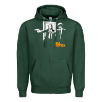 Sports Green Pulp Vintage Zipper Hoodie - minhPixels