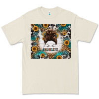 Bone mom life messy bun western Premium Tee - Jasminsmagicworld