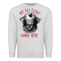 Dove Grey It Movie Pennywise We All Float Down Here Premium Sweatshirt - minhPixels