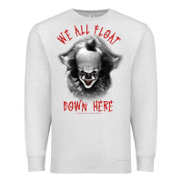 Oatmeal Heather It Movie Pennywise We All Float Down Here Premium Sweatshirt - minhPixels