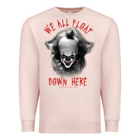 Pale Pink It Movie Pennywise We All Float Down Here Premium Sweatshirt - minhPixels