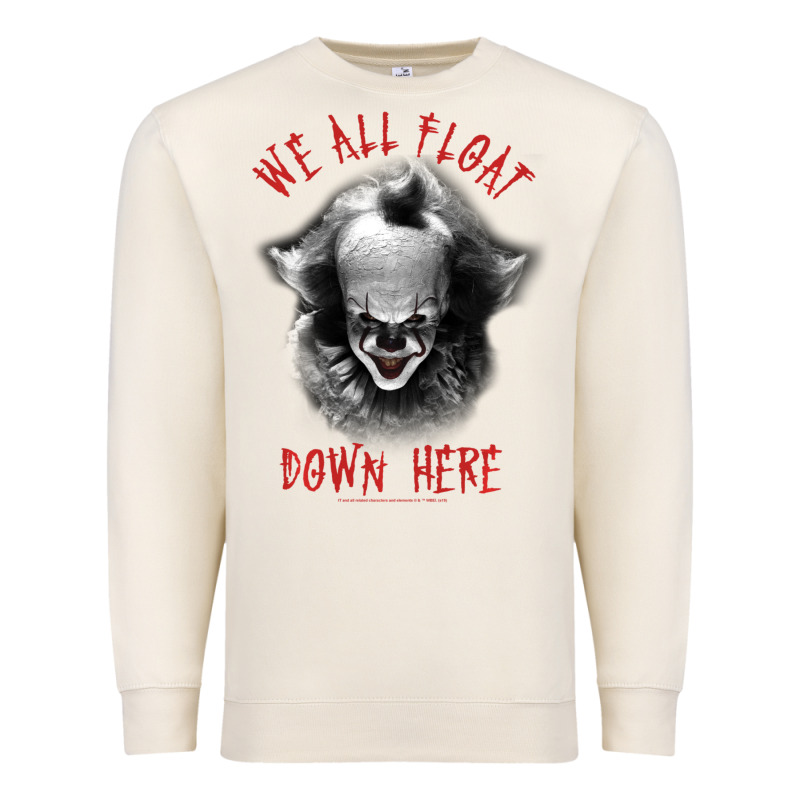 It Movie Pennywise We All Float Down Here Premium Sweatshirt by minhPixels | Teevron