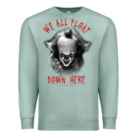 Seafoam It Movie Pennywise We All Float Down Here Premium Sweatshirt - minhPixels