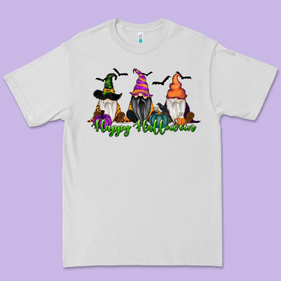 Happy Halloween Gnome Pumpkin Premium Tee Designed By Ranaportraitstore