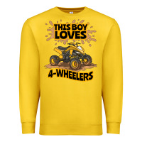 Lemon Kids Atv Outfit 4 Wheeler Mudding Gift- Boys Four Wheeler Premium Sweatshirt - minhPixels