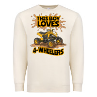 Sandshell Kids Atv Outfit 4 Wheeler Mudding Gift- Boys Four Wheeler Premium Sweatshirt - minhPixels