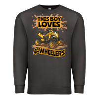 Smoke Kids Atv Outfit 4 Wheeler Mudding Gift- Boys Four Wheeler Premium Sweatshirt - minhPixels