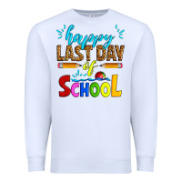 White happy last day of school Premium Sweatshirt - Artiststas