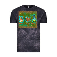 Cloud Black peace love lab tech Vintage Tee - TumblerDesignByShophia