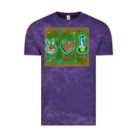 Cloud Purple peace love lab tech Vintage Tee - TumblerDesignByShophia