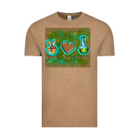 Vintage Coffee peace love lab tech Vintage Tee - TumblerDesignByShophia