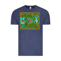 Vintage Denim peace love lab tech Vintage Tee - TumblerDesignByShophia
