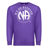 Purple We Do Recover Narcotics Anonymous Men Women Gift Premium Sweatshirt - minhPixels