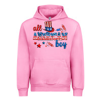 Fuchsia Pink all american boy Urban Hoodie - AdoDesignShop