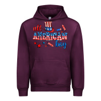 Mauve Wine all american boy Urban Hoodie - AdoDesignShop
